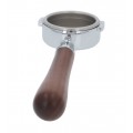 Rancilio Silvia Bottomless Open Filter Holder Complete   - Wood Handle