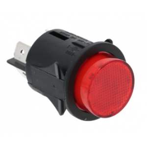 Brasilia Round Switch Red Illuminated 00663.2.00.08