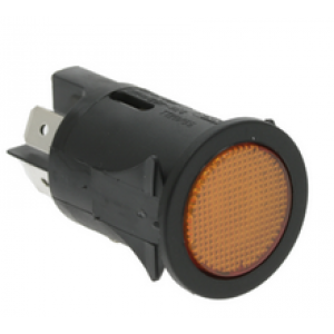 Brasilia Round Switch Orange Illuminated 01975.2.00.08