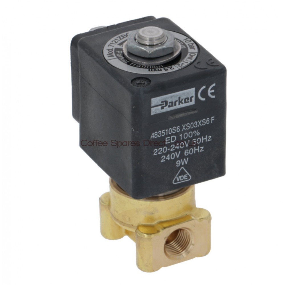 Parker Lucifer 2 Way Solenoid Valve & Coil 230 volts VE146FV