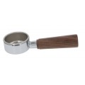 La Pavoni Lever Bottomless Open Filter Holder Complete - Wood Handle  New Style - 2953012