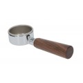 La Pavoni Lever Bottomless Open Filter Holder Complete - Wood Handle  New Style - 2953012