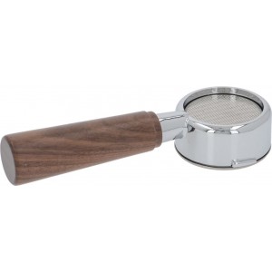 La Pavoni Lever Bottomless Open Filter Holder Complete - Wood Handle  New Style - 2953012