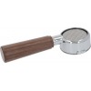 La Pavoni Lever Bottomless Open Filter Holder Complete - Wooden Handle Old Style
