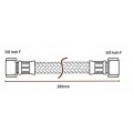 Stainless Steel Braided Pipe / Hose 3/8 Inch 300mm Long 
