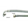Stainless Steel Braided Pipe / Hose 3/8 Inch 1500mm Long 1.5 meter - 90°